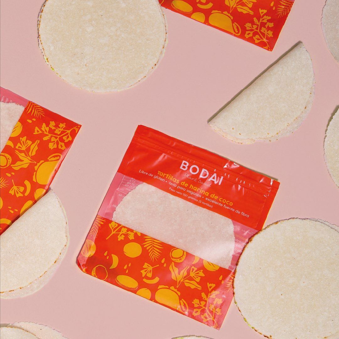 Tortillas de harina de coco