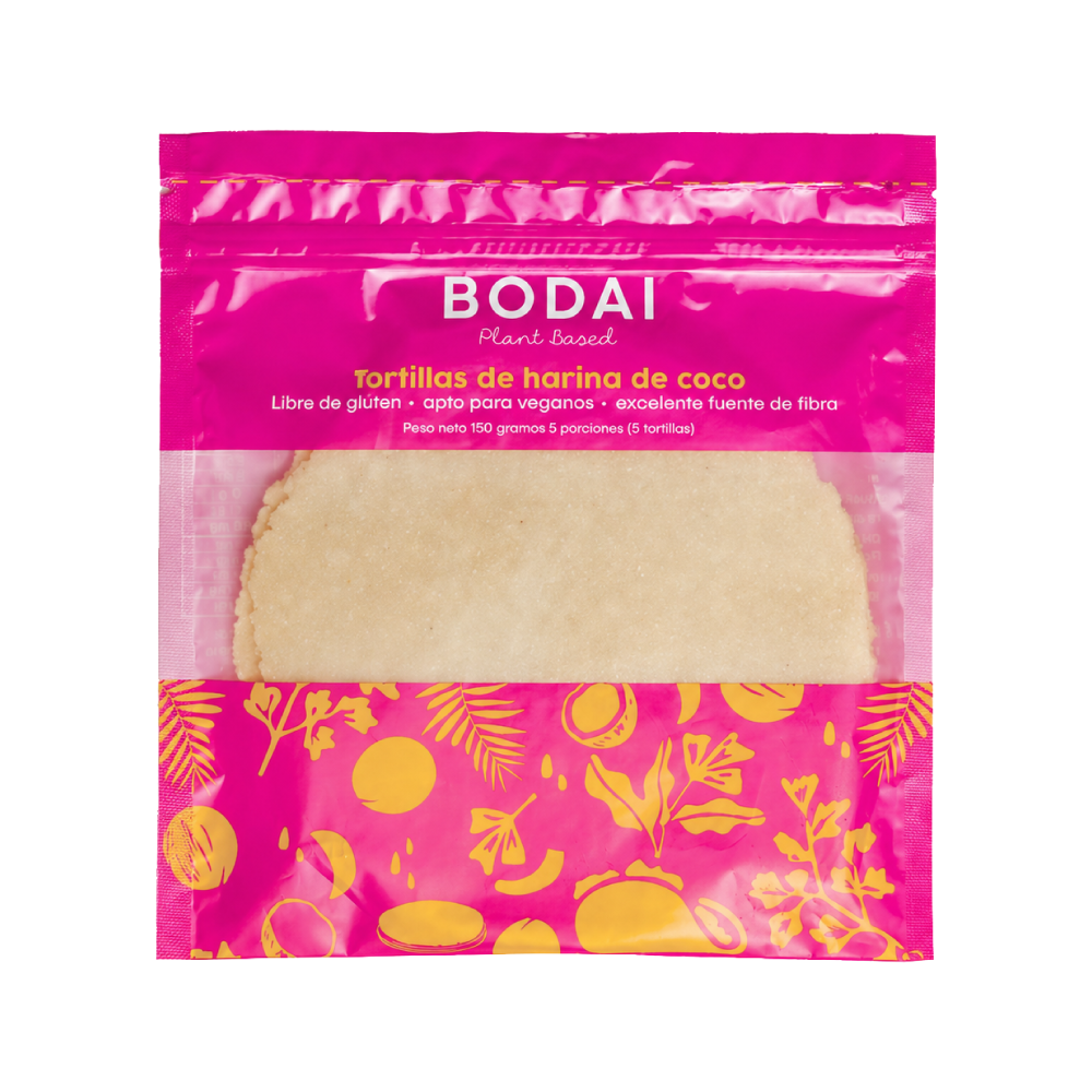 Tortillas de harina de coco